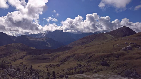 Trentino Alto Adige Italia 2020 Increíble Vista Sobre Pico Seceda — Foto de Stock