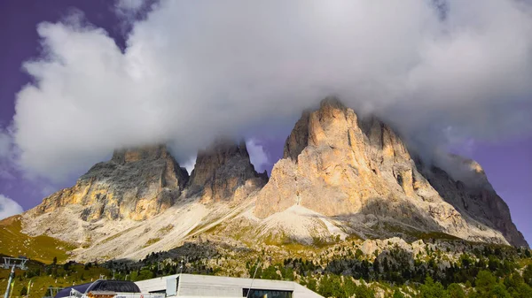 Trentino Alto Adige Itália 2020 Vista Incrível Sobre Pico Seceda — Fotografia de Stock