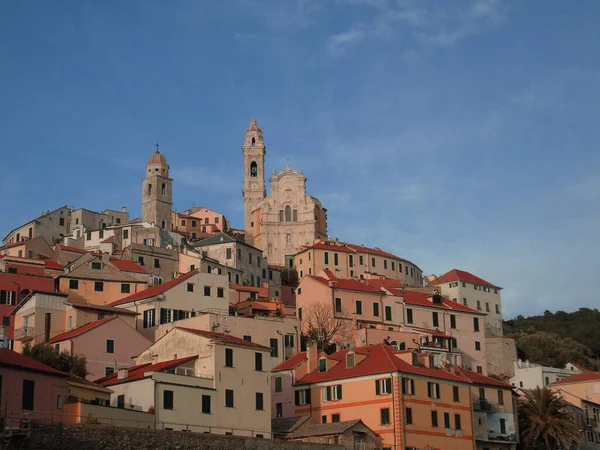 Cervo Ligure Itália 2020 Viajando Pela Riviera Ligure Dias Verão — Fotografia de Stock