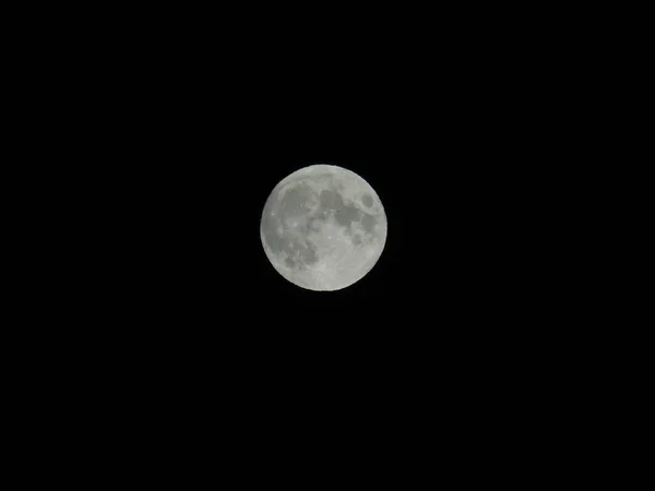 Genova Italia 2020 Una Straordinaria Fotografia Della Luna Piena Sulla — Foto Stock