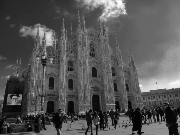 Milão Itália 2020 Uma Legenda Incrível Para Cidade Milão Nos — Fotografia de Stock