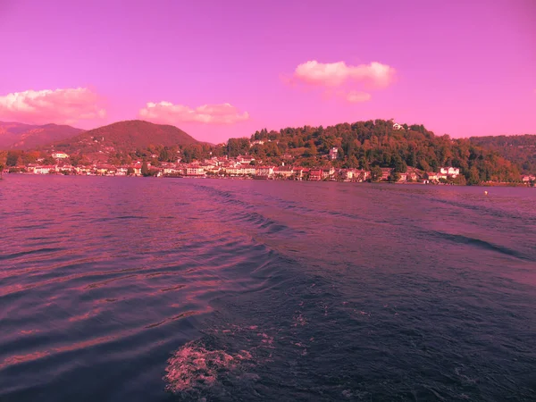 Liguria Olaszország 2020 Reflection Sunrise Blur Background Summer Days Water — Stock Fotó