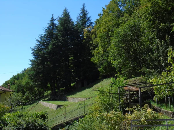 Tarzo 2020 Bella Fotografia Piccolo Villaggio Del Nord Italia Nelle — Foto Stock