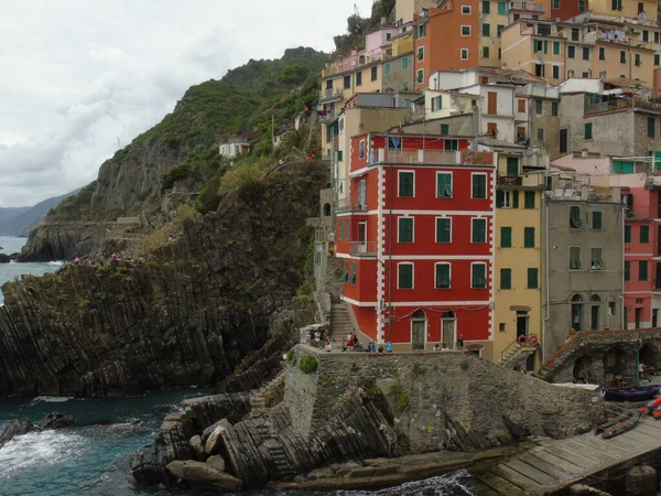 Riomaggiore Ιταλία 2020 Όμορφη Φωτογραφία Της Υπαίθρου Από Cinque Terre — Φωτογραφία Αρχείου