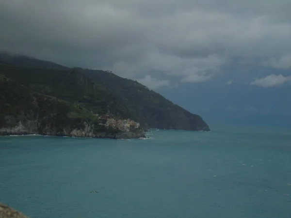 Cinque Terre Italy 2020 Красивий Краєвид Прибережного Рибальського Села Дивовижний — стокове фото