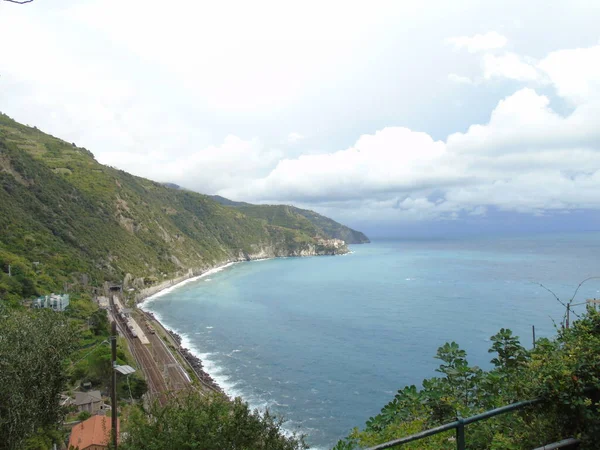 Cinque Terre Italia 2020 Bellissimo Paesaggio Villaggio Pescatori Costieri Splendida — Foto Stock