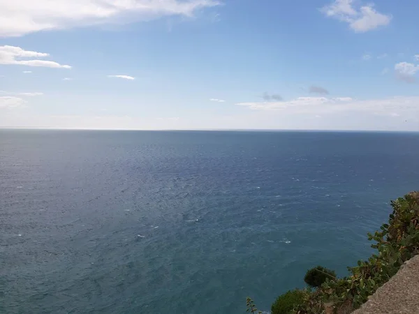 Cinque Terre Talya 2020 Bir Kıyı Balıkçı Köyünün Güzel Manzarası — Stok fotoğraf