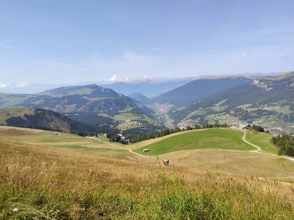 Val Gardena Itálie 2020 Scénická Alpská Krajina Kouzelnými Horami Dolomit — Stock fotografie