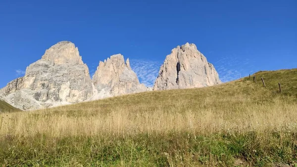 Val Gardena Itálie 2020 Scénická Alpská Krajina Kouzelnými Horami Dolomit — Stock fotografie