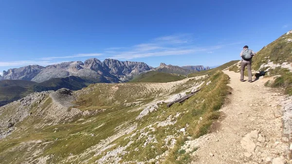 Val Gardena Italy 2020 Scenic Alpine Place Magical Dolomites Mountains — стоковое фото