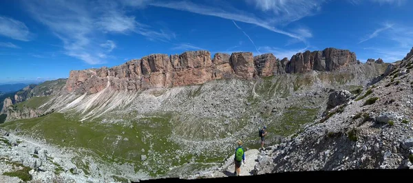 Val Gardena Italy 2020 Scenic Alpine Place Magical Dolomites Mountains — стоковое фото