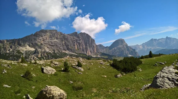 Val Gardena Italy 2020 Scenic Alpine Place Magical Dolomites Mountains — стоковое фото