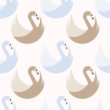 Beyaz ve gri kuğular ile Seamless Modeli