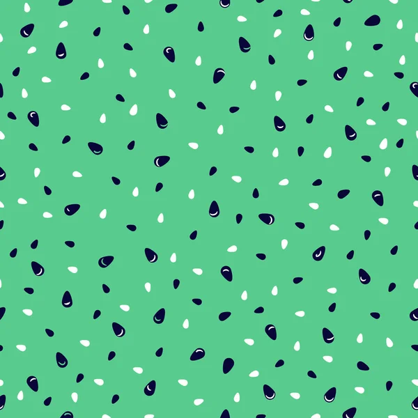 Vector fondo de sandía verde con semillas negras . — Vector de stock