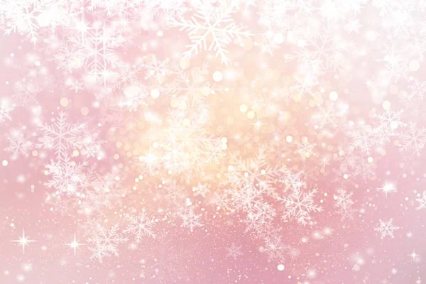 Sfondo Rosa Festivo Natale Bokeh Glitter Sfocato — Foto Stock