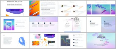 En az sunular, Portföy şablonlar. Basit öðeler beyaz arka plan üzerinde. Broşür kapak vektör tasarımı. El ilanı, broşür, broşür, sunu slaytlarını rapor, pazarlama, reklam.