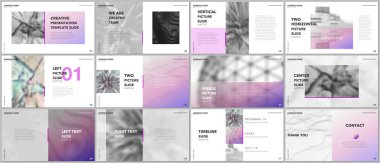 En az sunumlar tasarım, Portföy vektör şablonları öğeleri üzerinde beyaz arka plan ile. Kapak çok amaçlı şablonu için sunuyu slayt, el ilanı broşür, broşür, rapor, pazarlama, reklam