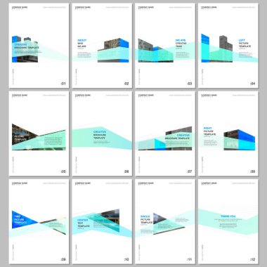Mimari tasarım ile yaratıcı broşür şablonları. Soyut modern mimari arka plan. Broşürler, broşür, bildiri, sunum, reklam, dergi için tasarım şablonları kapsar.