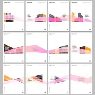 Mimari tasarım ile yaratıcı broşür şablonları. Soyut modern mimari arka plan. Broşürler, broşür, bildiri, sunum, reklam, dergi için tasarım şablonları kapsar.