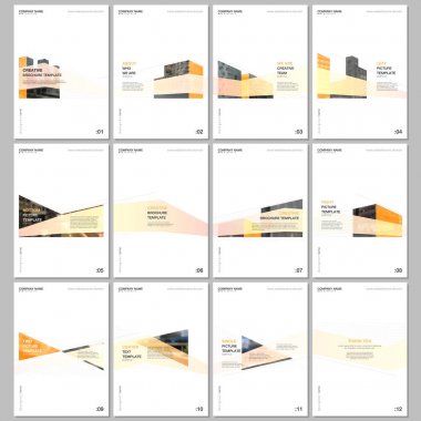 Mimari tasarım ile yaratıcı broşür şablonları. Soyut modern mimari arka plan. Broşürler, broşür, bildiri, sunum, reklam, dergi için tasarım şablonları kapsar.