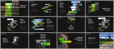 Sunum tasarım vektör şablonu, sunum slaytı, el ilanı, broşür kapağı tasarımı, bilgi raporu için çok amaçlı şablon. Herhangi bir amaç için modern kurumsal kimlik. İş şablonu.