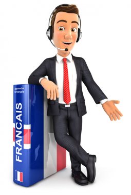 3d işadamı Fransızca öğrenme