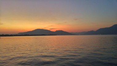 Iseo Gölü manzarası