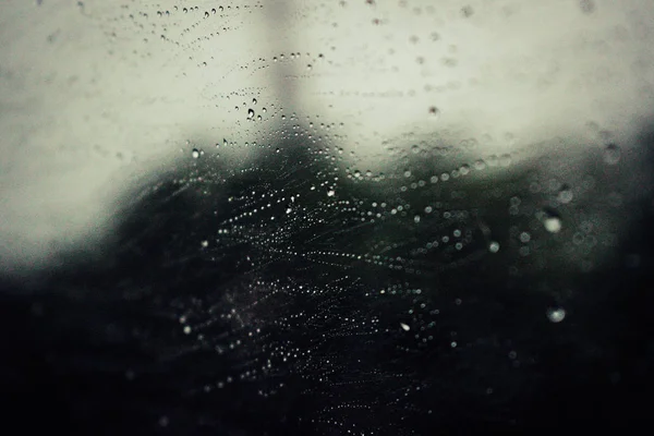 Regentropfen Auf Mein Autofenster — Stockfoto