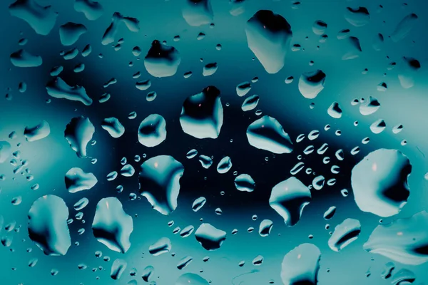 Lot Colorfull Drops Window — Stock Photo, Image