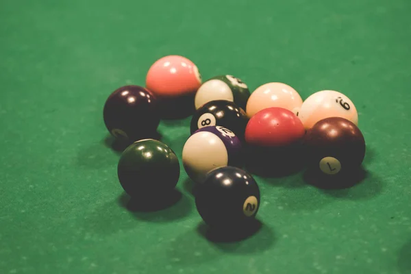 Jogar Bilhar Uma Piscina — Fotografia de Stock