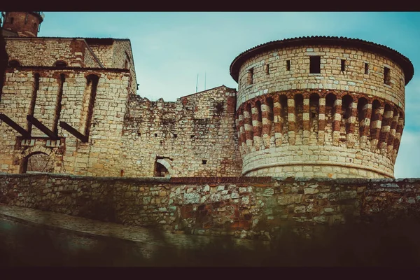 Brescia Kalesi 'nin manzarası