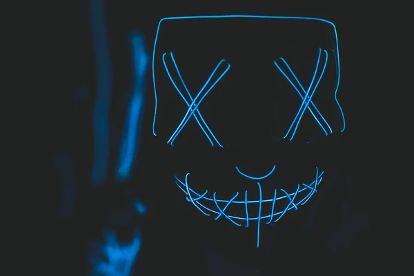 Máscara Llevada Horror Purga —  Fotos de Stock