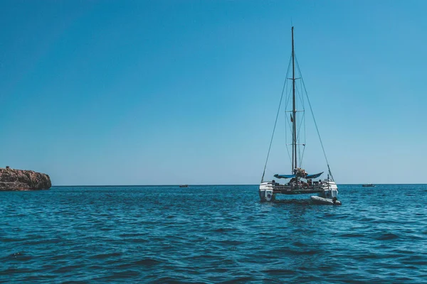 Vista Fantástica Puglia Barco — Fotografia de Stock