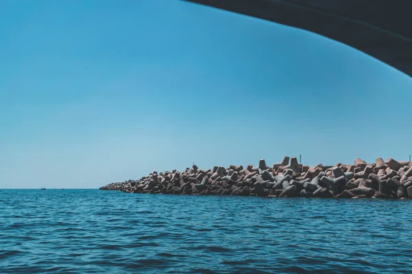 Vista Fantástica Puglia Barco — Fotografia de Stock