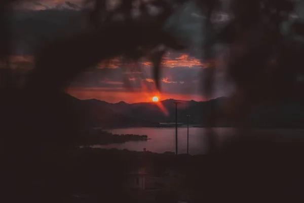 Hermosa Vista Sobre Lago Iseo — Foto de Stock