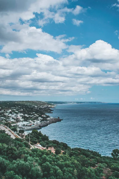 Vista Fantástica Sobre Terra Salento Puglia — Fotografia de Stock