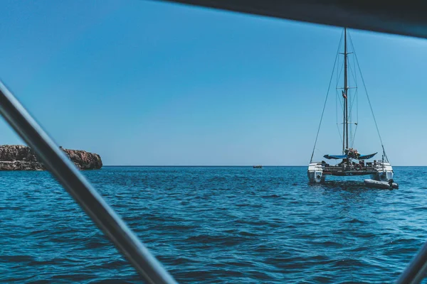 Vista Fantástica Puglia Desde Barco — Foto de Stock