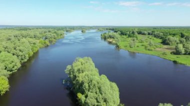 Volga adaları, hava manzaralı.