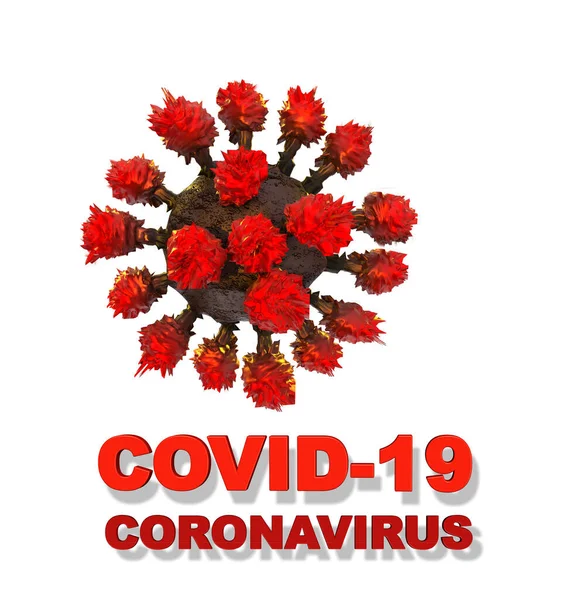Covid Covid Coronavirus One Virus Space Your Text Background Isolated — Stock Photo, Image