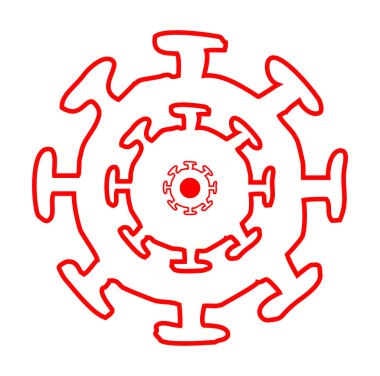 covid-19 Coronavirus araştırması. Kırmızı hedef. Çözüm arısı bul.