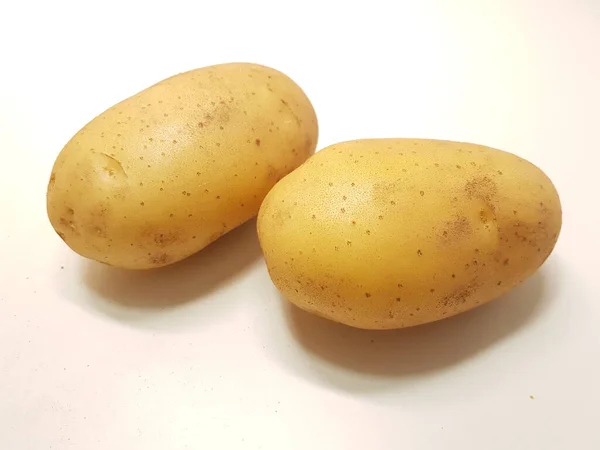 Aardappelen Geïsoleerde Voedselingrediënt Achtergrond — Stockfoto