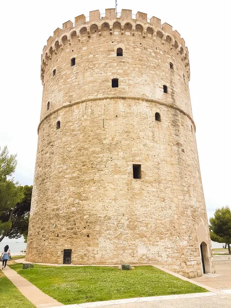 Salonica Město Bílá Věž Památka Evropa Řecko — Stock fotografie