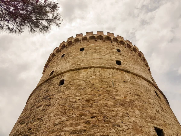Città Salonica Torre Bianca Monumento Europa Greco — Foto Stock