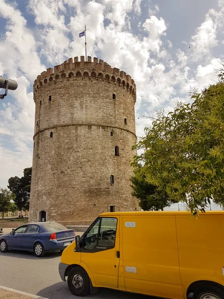 Salonica Cidade Torre Branca Monumento Europa Grécia — Fotografia de Stock