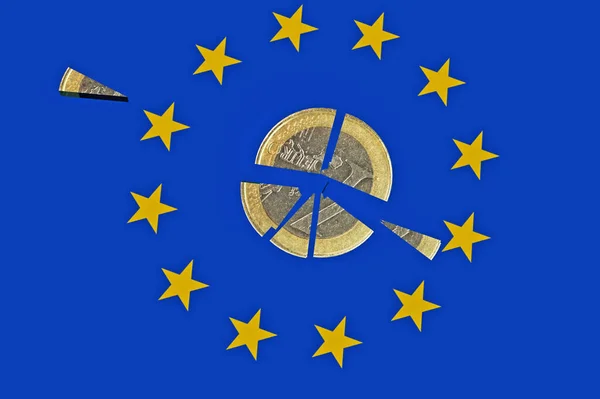 Grecki Grecki Unii Europejskiej Ekonomiczny Ciris — Zdjęcie stockowe
