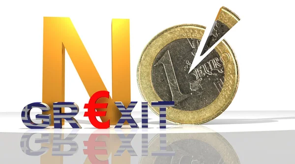 Grexit Greece Unión Europea Ciris Económico — Foto de Stock