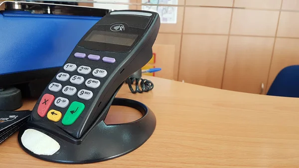 Pos Perangkat Pembayaran Elektronik Smart Banking — Stok Foto