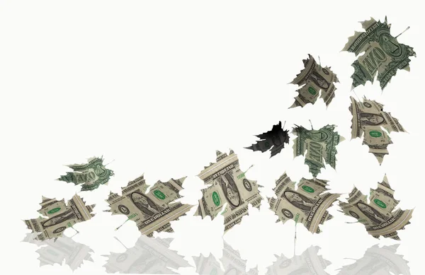 Pengar Kris Euro Dollar Covid Coronavirus Rendering — Stockfoto