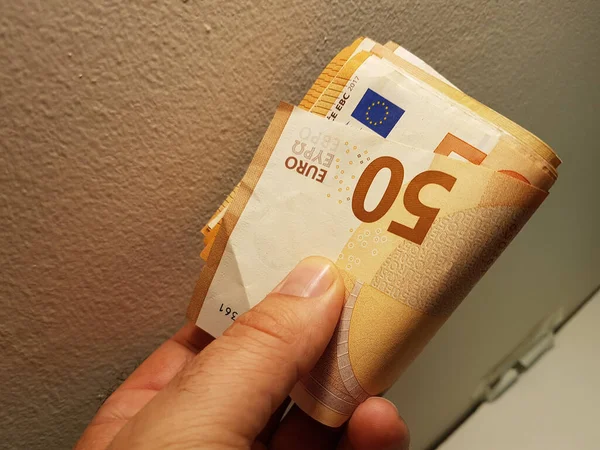 Geld Euro Viele Handtaschen Handel Hintergrund — Stockfoto