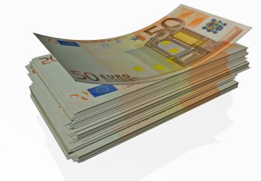 para krizi euro dolar covid-19 coronavirus 3D görüntüleme